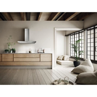 Cappa decorativa in acciaio inox CONTINENTAL EDISON CEHD9058S - 90 cm