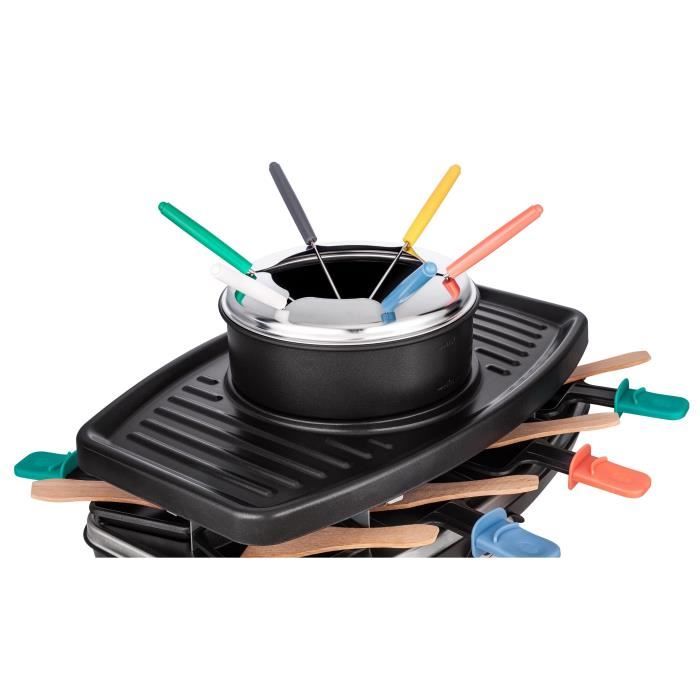 Continental Edison FD12881 RACLETTE E FONDUE 8 PERSONE - NERO