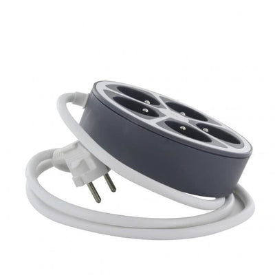 Chacon Multiprise Bureau 16A.250V-Max 3680W 5x16A Cavo 1,5 m di colore grigio