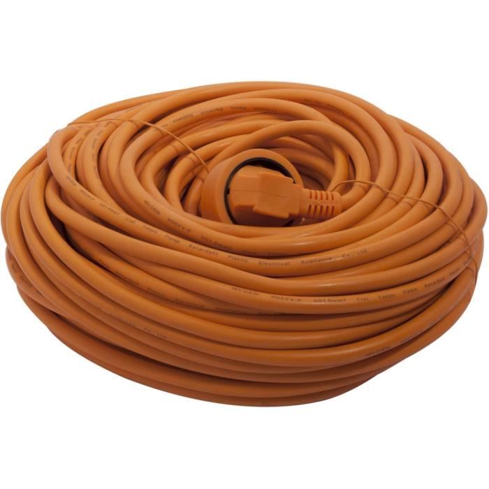 Cavo di prolunga CHACON HO5VVF 3 x 1,5 mm 40 m - Arancione