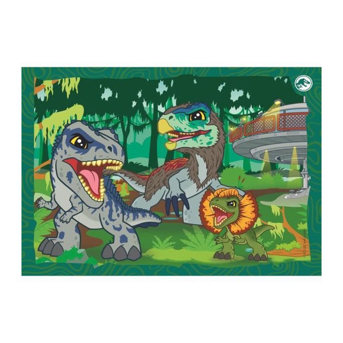 CLEMENTONI Puzzle 4 in 1 Jurassic World