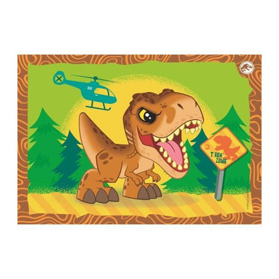CLEMENTONI Puzzle 4 in 1 Jurassic World