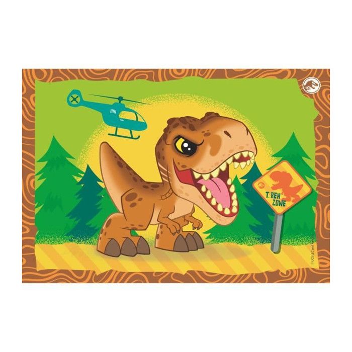 CLEMENTONI Puzzle 4 in 1 Jurassic World
