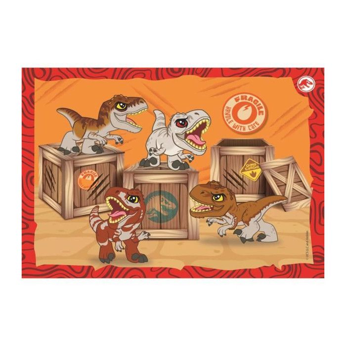 CLEMENTONI Puzzle 4 in 1 Jurassic World