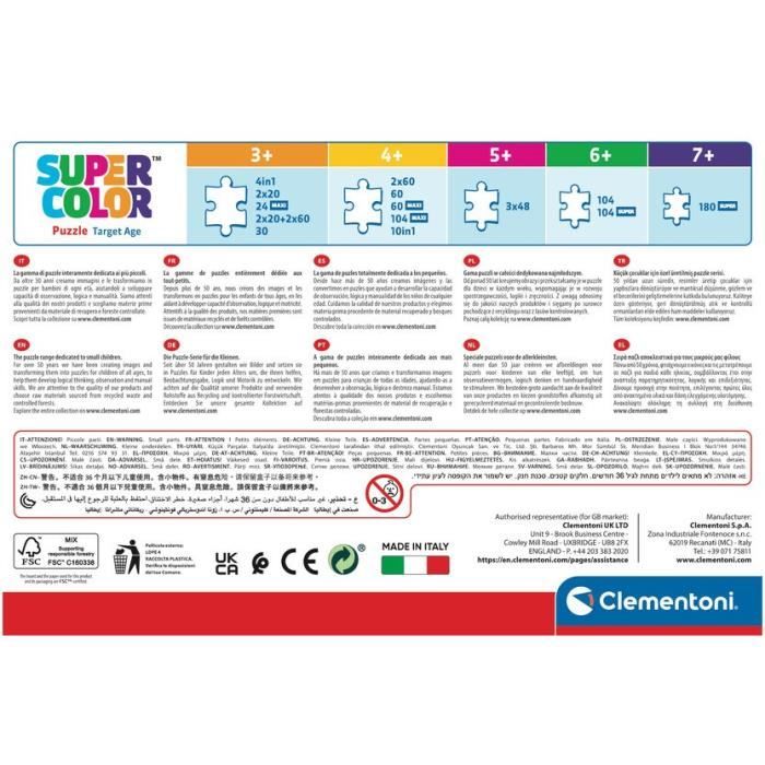 CLEMENTONI - 2x20 pezzi - Jurassic World