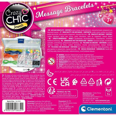 Clementoni - Crazy Chic - Braccialetti con messaggio