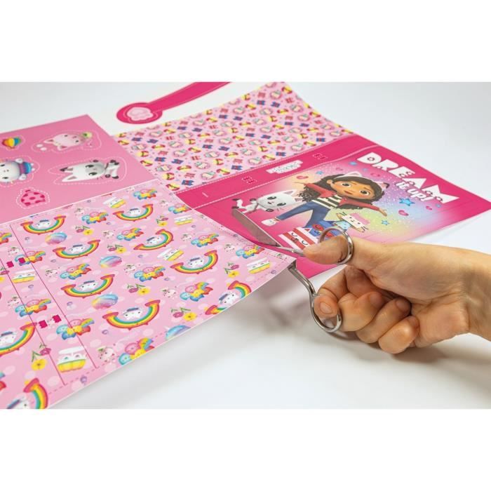 Clementoni - Gabby e la Casa Magica - Diario personalizzato - Con adesivi, pennarelli, matite e decorazioni