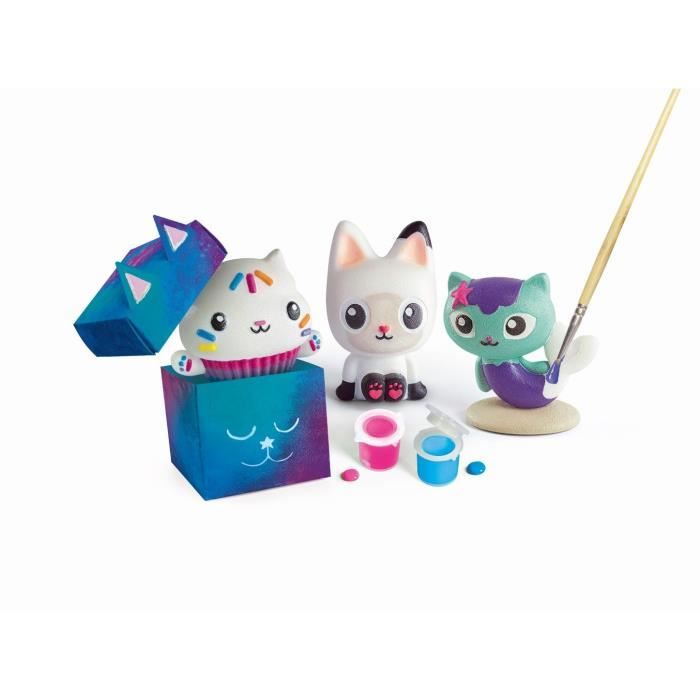 Clementoni - Creazioni in gesso Gabby e la Casa Magica - Scatola multiattività (scultura, pittura, ecc.) - Dai 7 anni in su