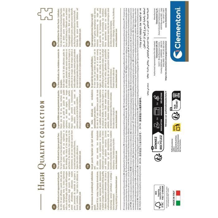 CLEMENTONI - Compacto 1000 piezas - La None