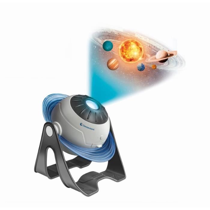 CLEMENTONI - Proiettore di Pianeti e Costellazioni - 3 modalità di gioco - Contenuti gratuiti e applicazione quiz