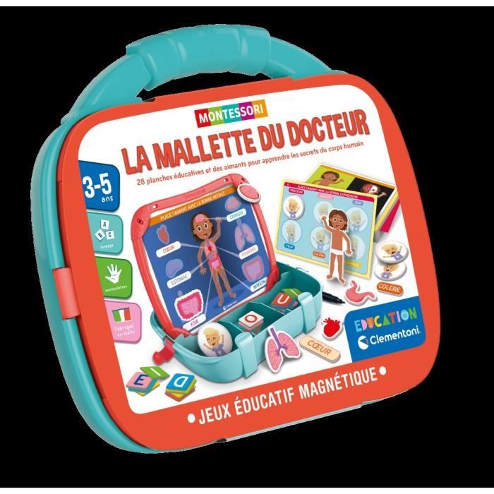 CLEMENTONI - Custodia magnetica - Corpo ed emozioni - Apprendimento - Età 2