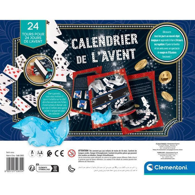 CLEMENTONI - Calendario Magico dell'Avvento - 24 Giorni: 24 Trucchi Magici - Manuale Illustrato per Imparare i Trucchi