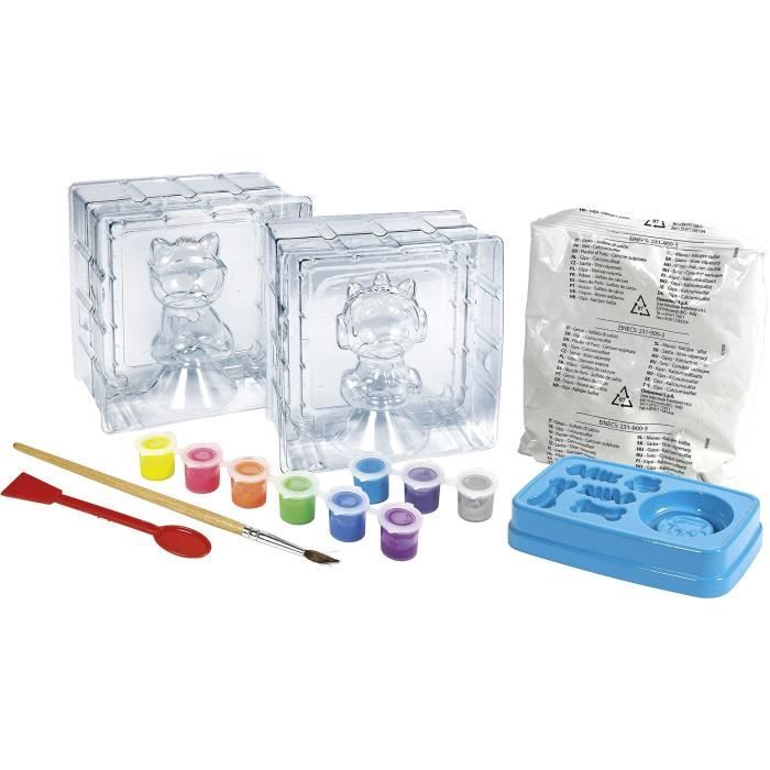 Clementoni - Crea la creazione di animali in gesso - Leisure creativo - Made in Italia