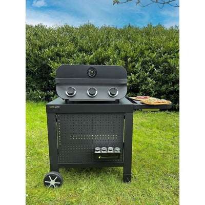 Barbecue a gas - COOK'IN GARDEN - Flavo 60 - autoportante - 3 bruciatori dritti in acciaio inox - 8,4 kW - Accensione piezzo