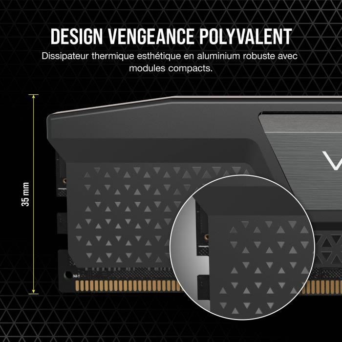 CORSAIR Vengeance 16 GB 1x16 GB - DDR5 5200 MHz - CAS40 - Nero (CMK16GX5M1B5200C40)