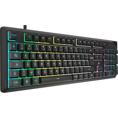 Tastiera gaming a membrana cablata - CORSAIR - K55 CORE RGB - Retroilluminazione RGB a 10 zone - Grigia - Silenziosa e reattiva