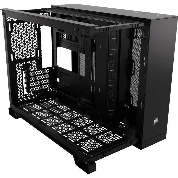 Case per PC - CORSAIR - 2500X Micro ATX Dual Chamber in vetro temperato - Nero