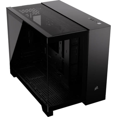 Case per PC - CORSAIR - 2500X Micro ATX Dual Chamber in vetro temperato - Nero