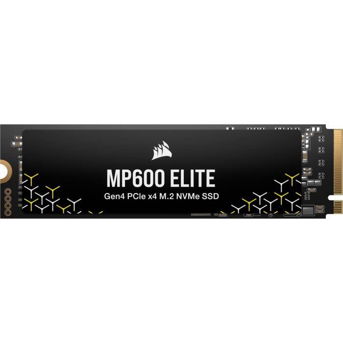 Unità SSD interna - CORSAIR - MP600 ELITE 2TB Gen4 PCIe x4 NVMe M.2 SSD - Senza dissipatore di calore