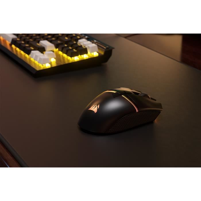 Mouse da gioco - Wireless - CORSAIR - DARKSTAR RGB Wireless - 15 pulsanti programmabili - Sensore ottico - Nero - (CH-931A011-EU)