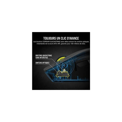 Mouse da gioco wireless - CORSAIR - M75 Wireless - Ambidestro, RGB