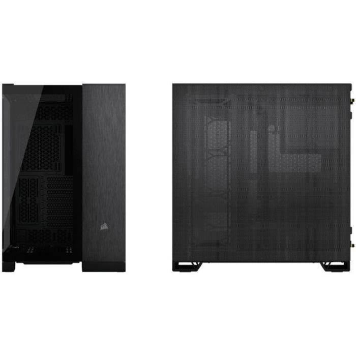 Case per PC - CORSAIR - CC-9011283-WW - Case per PC Mid-Tower 6500X, Nero/Alluminio Ossidiana