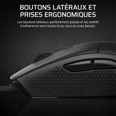 Mouse da gioco cablato - CORSAIR - M55 Cablato - 16.000 DPI - Ergonomico - Retroilluminazione RGB