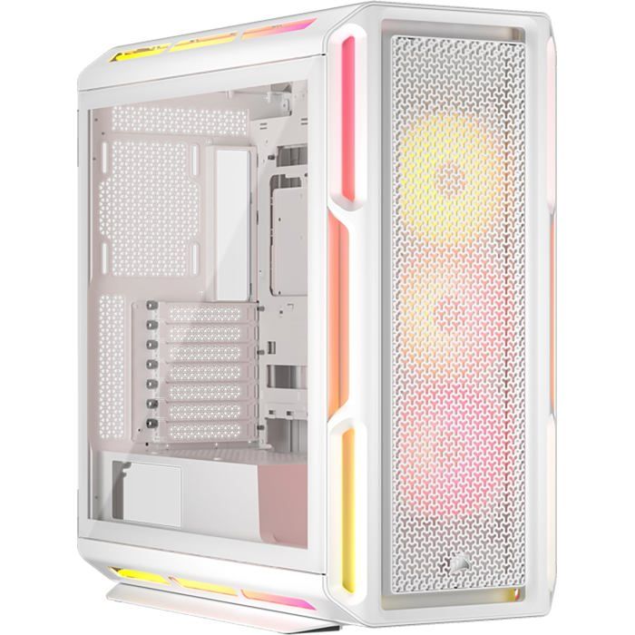 Case PC ATX - CORSAIR - 5000T LX RGB - 3 ventole LX120 RGB - Illuminazione Aurora RGB - Bianco