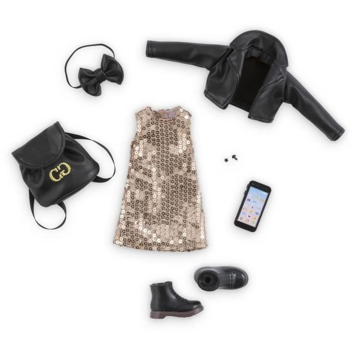 Accessori per bambole - COROLLE - Addobbo per feste - Per bambola manichino da 28 cm - 7 accessori - Dai 4 anni in su