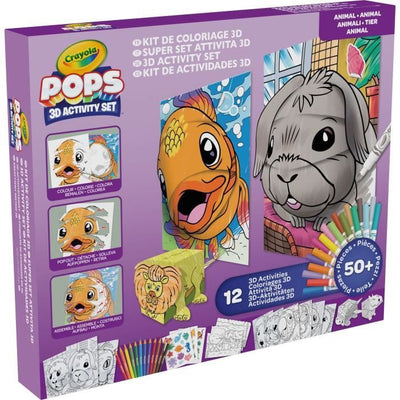 Creative - CRAYOLA - POPS Set regalo 3D Color Pops - Più di 12 attività 3D! bambini di 6 anni
