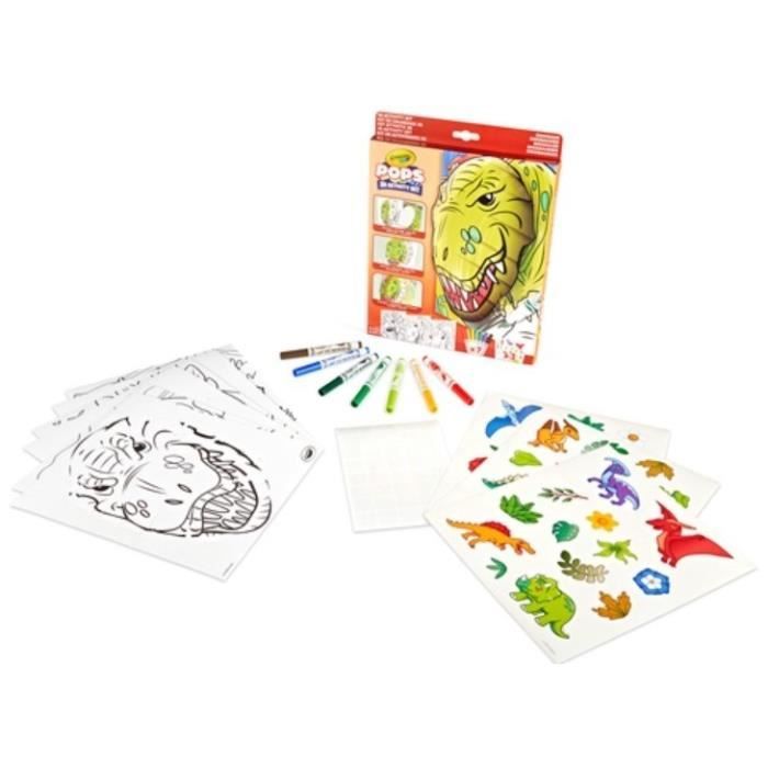 Gioco di disegno 3D - CRAYOLA - POPS 3D - Dinosauri