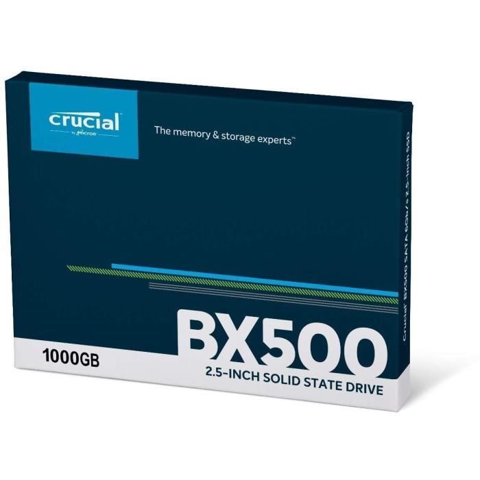 CRUCIAL - SSD interno - BX500 - 1TB - 2,5 pollici (CT1000BX500SSD1)