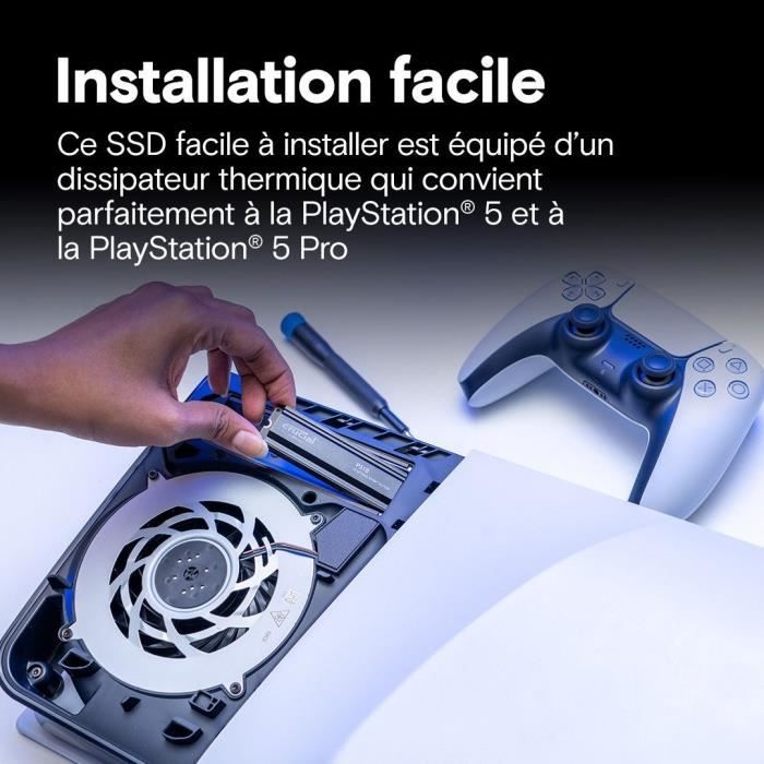 CRUCIAL - P310 - SSD interno - 4 TB - PCIe Gen4 NVMe M.2 - Con dissipatore di calore - Velocità di lettura fino a 7100 MB/s - CT4000P310SSD5