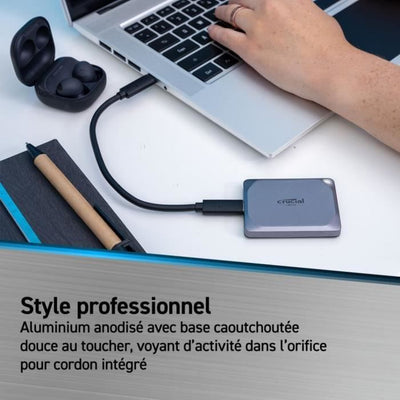 Disco rigido SSD esterno - CRUCIAL - X9 Pro - 2 TB - USB 3.2 Gen-2 2x2 - Grigio