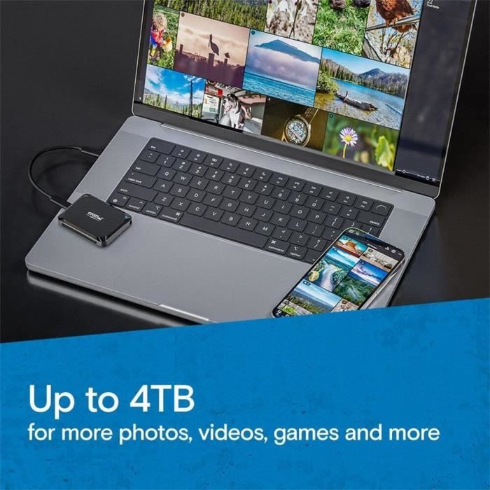 CRUCIAL - CT4000X9SSD9 - SSD interno - 4TB - M.2