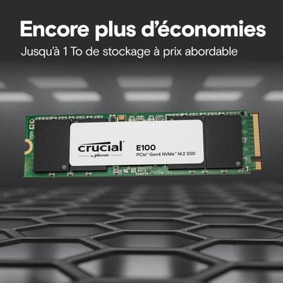 SSD interno - CRUCIAL - E100 - 1 TB - PCIe Gen4 NVMe M.2 - Fino a 5000 MB/s