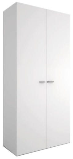 Armadio ad ante battenti con serratura per ufficio cm. 90x33,7x194,4h