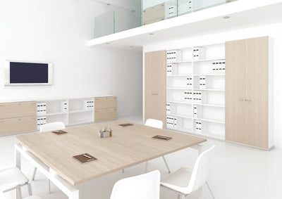 Armadio in melaminico per ufficio operativo cm. 90x33,7x232,8h