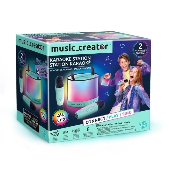 Canal Toys - Music Creator - Mini Stazione Karaoke - Altoparlante illuminato con 2 microfoni wireless - INF 044