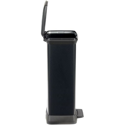 CURVER Decobin Cestino Rettangolare - 50 L - Nero Carbonio