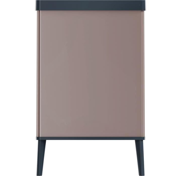 Cestino da terra - VERTO - CURVER - Apertura touch - 54 L - Rosa perla