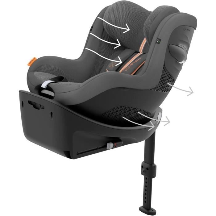 CYBEX - Seggiolino Auto Gr 0+/1 - Sirona G i-Size - Tessuto Plus - Lava Grey