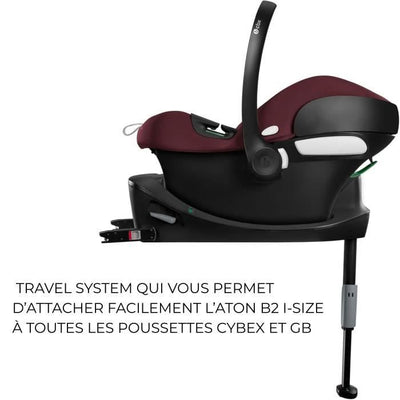 Accogliente CYBEX Aton B2 I-Size - Una base dinamica inclusa - Rosso