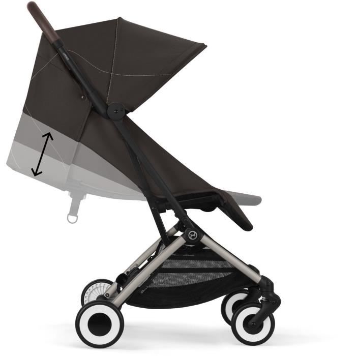 CYBEX - Passeggino ultracompatto e confortevole - ORFEO - 4 ruote - Marrone cioccolato