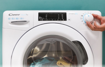 Candy cso 1295tw4/1-s lavatrice a carica frontale smart pro lavatrice a carica frontale, libera installazione, 9 kg, 1200 rpm, classe b, bianco, 16 programmi, controllo remoto avanzato e contenuti extra in app (wi-fi + ble), l x p x a (cm) 60x53x85
