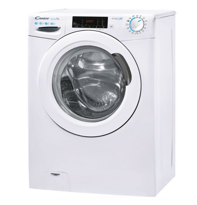 Candy cso 1295tw4/1-s lavatrice a carica frontale smart pro lavatrice a carica frontale, libera installazione, 9 kg, 1200 rpm, classe b, bianco, 16 programmi, controllo remoto avanzato e contenuti extra in app (wi-fi + ble), l x p x a (cm) 60x53x85