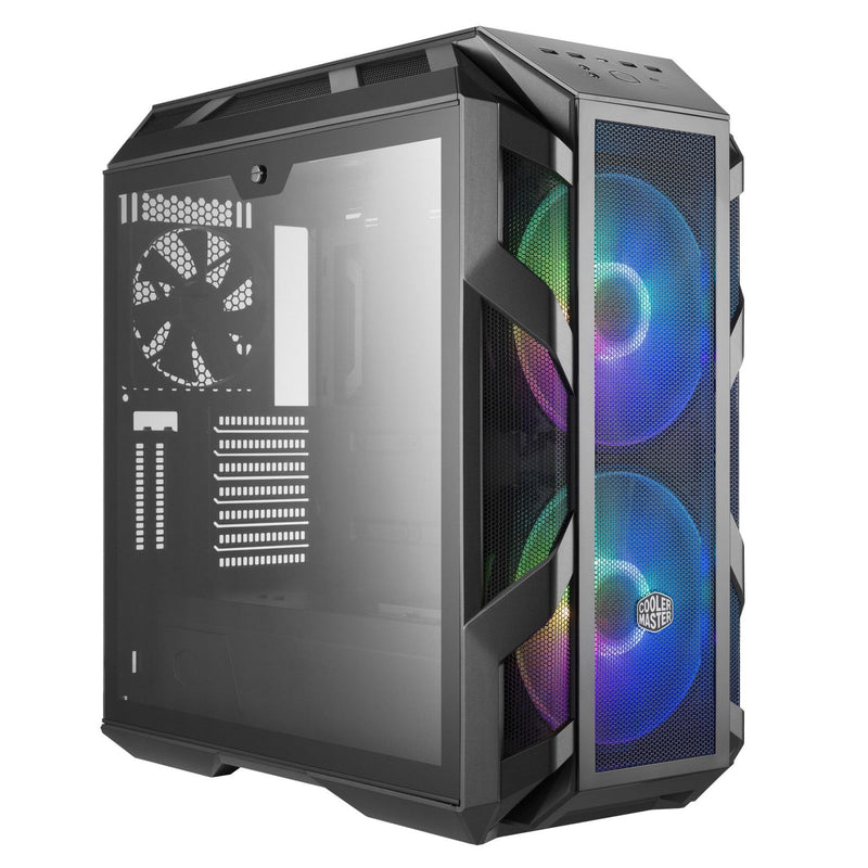 Case MasterCase H500M- 2USB3-Audio I&O-2x 2.5"/3.5"-2x 2.5"-2x 200mm ARGB Front Fans 140mm Rear Fan-Radiator Supp.-NO PSU