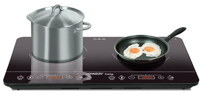 Piano Cottura a Induzione CUCINA 2 Zone 2800W Timer Touch Control energetica