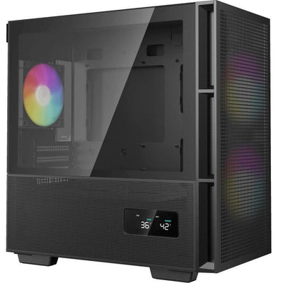Case PC - DEEPCOOL - CH360 Digital - Senza alimentatore - Mini tower - Formato M-ATX - Nero