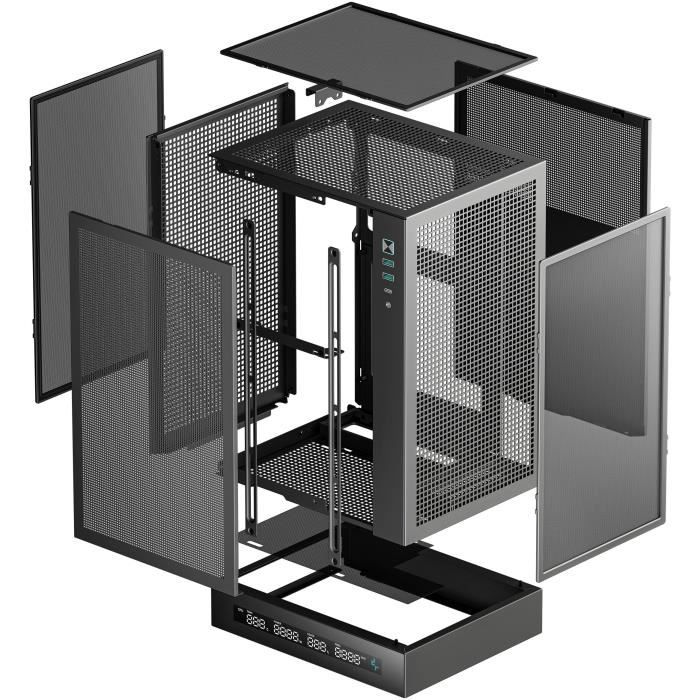 DEEPCOOL CH170 Digital Mini Tower Case senza alimentatore - Formato M-ITX - Nero